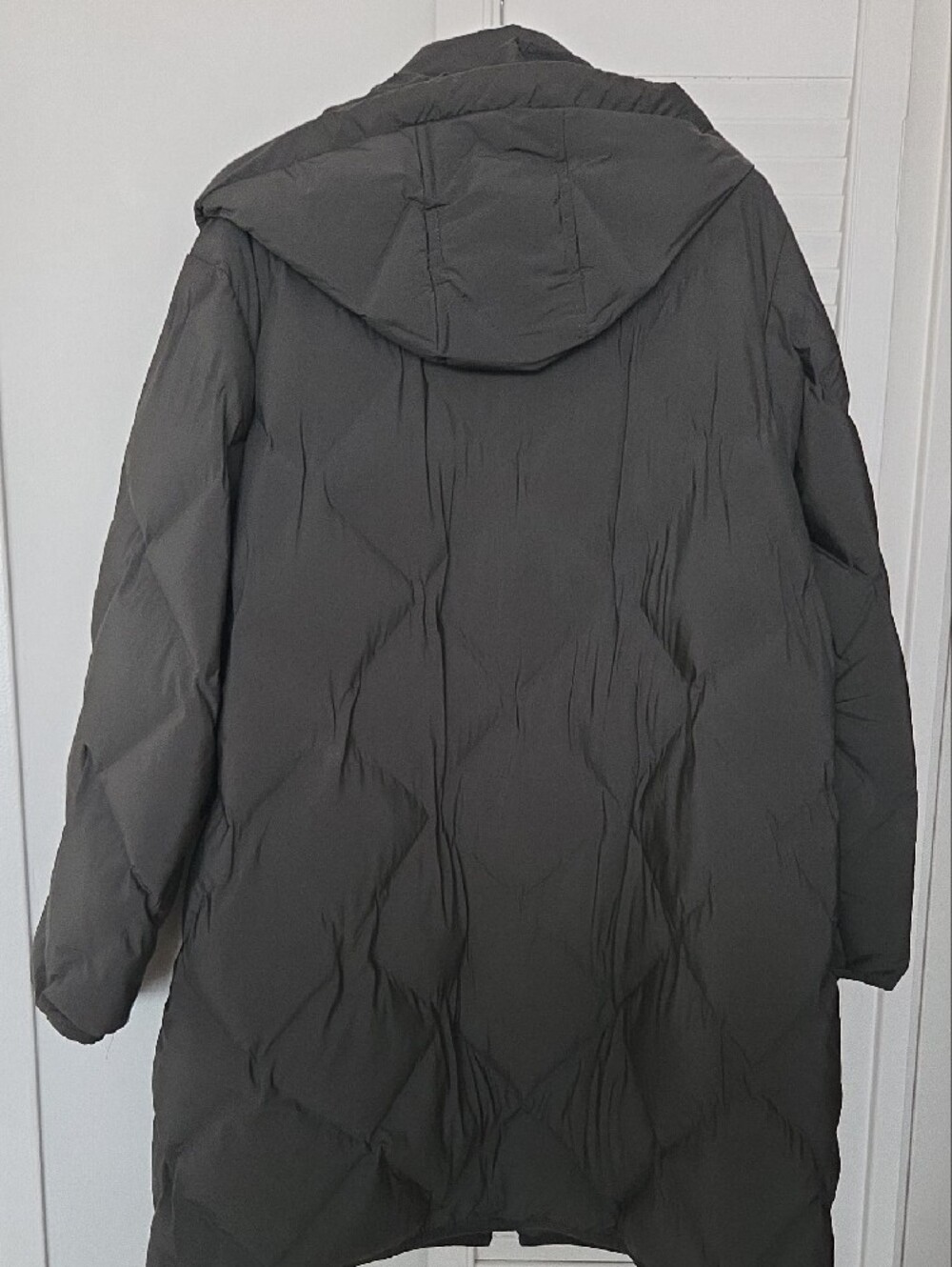 Reitmans Dark Green Gray Hooded Quilted Puffer Coat 3X - Picture 3 of 9